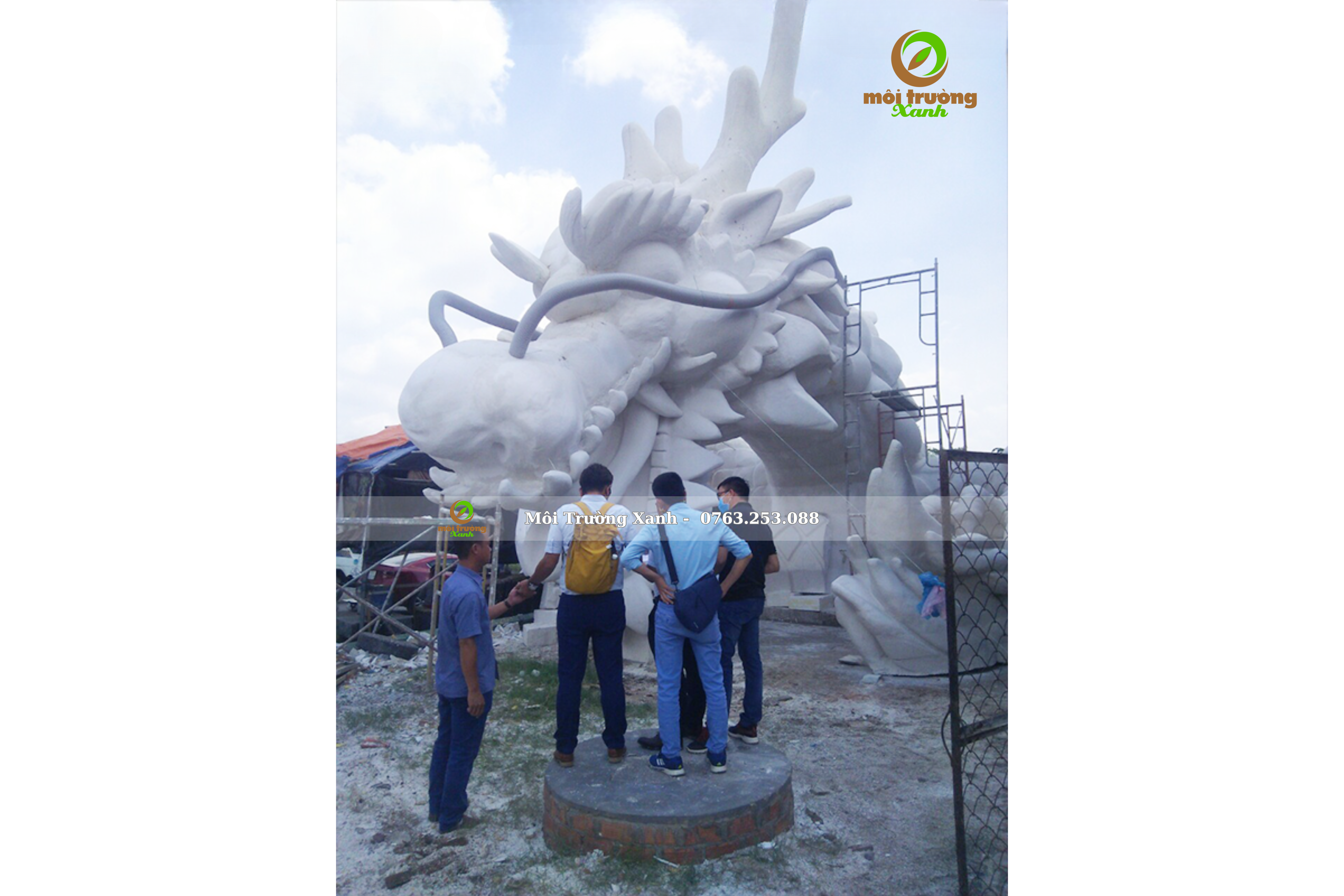 thi công thác nước nhân tạo Mikazuki - Môi Trường Xanh