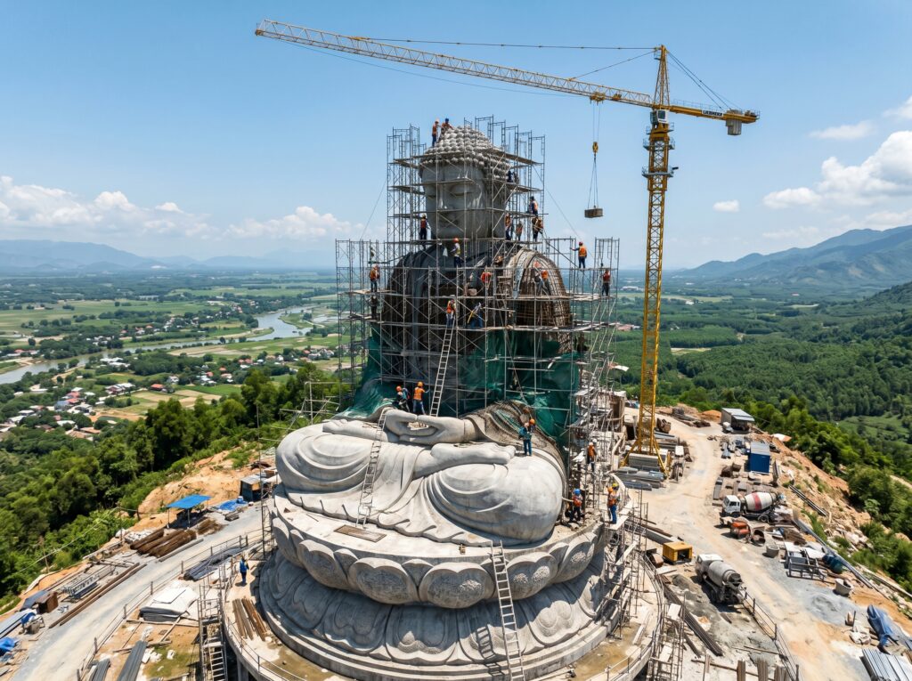 Xây dựng tượng phật và các bước chuẩn bị để đạt chất lượng cao nhất 7 làm tượng phật ngoài trời