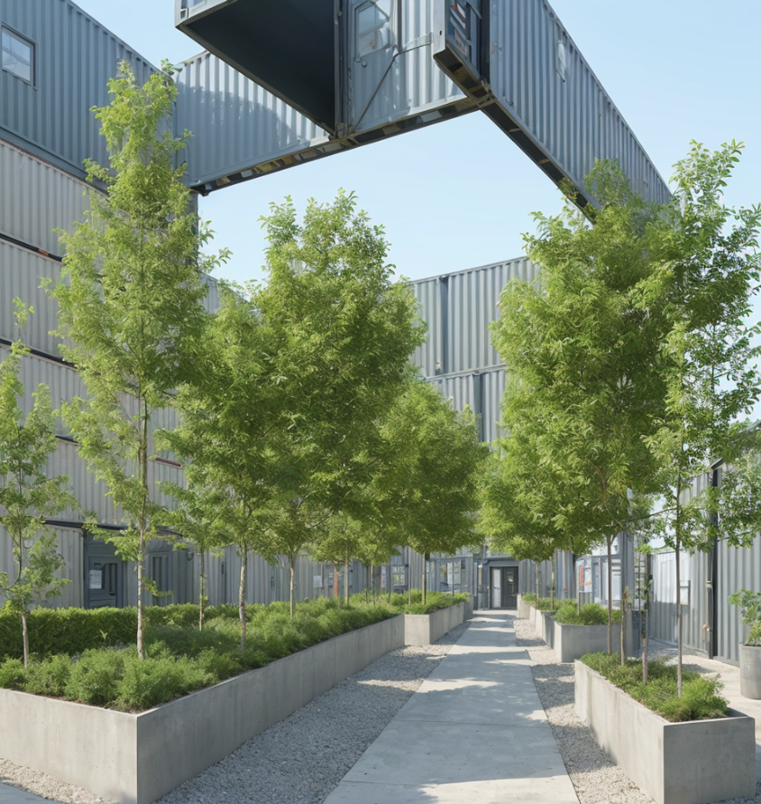 tiểu cảnh cây xanh nhà xưởng - môi trường xanh (đã thêm logo) (2)