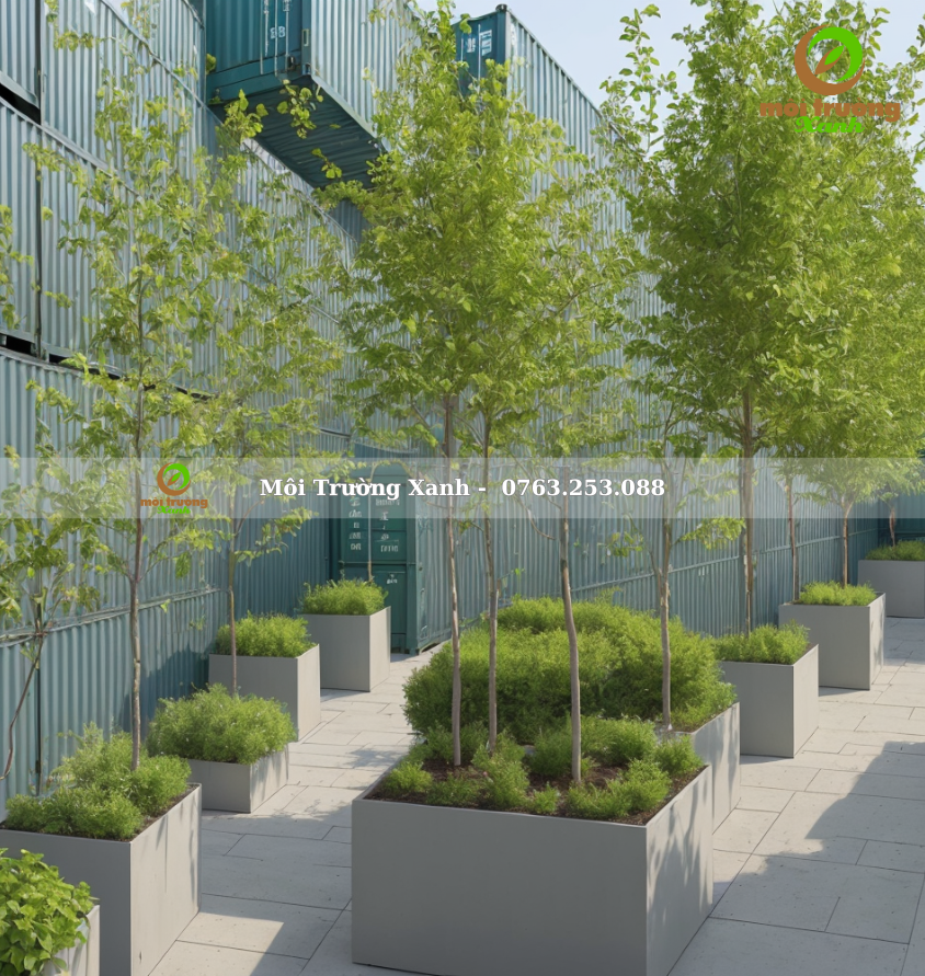 tiểu cảnh cây xanh nhà xưởng - môi trường xanh (đã thêm logo) (2)