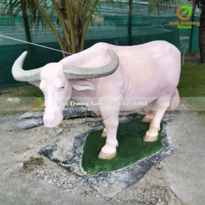 tượng trâu xi măng
