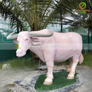 tượng trâu xi măng