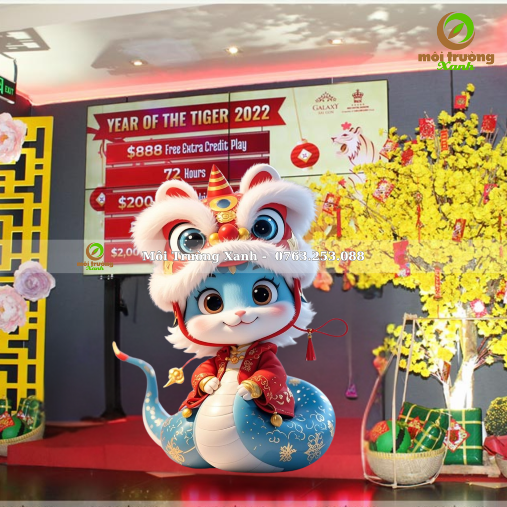 Mô hình linh vật tết 2025 đẹp, chất lượng cao 0763253088