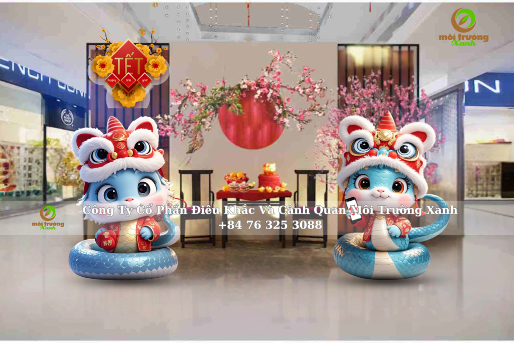 Mô hình linh vật tết 2025 đẹp, chất lượng cao 0763253088