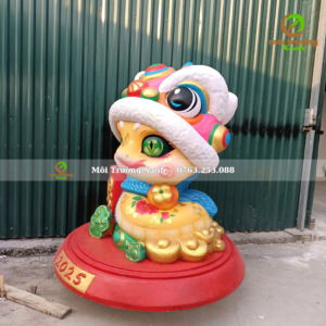 LINH VẬT RẮN ẤT TỴ 2025 - Mô hình linh vật rắn 2025 - Tượng rắn - Môi Trường Xanh 