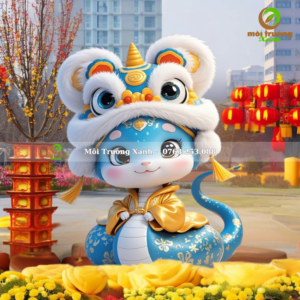 Tượng linh vật rắn 2025 