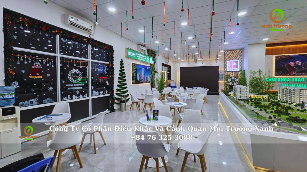 Trang trí cửa sổ noel 