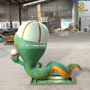 LINH VẬT RẮN ẤT TỴ 2025 – Mô hình linh vật rắn 2025 – Tượng rắn Pickleball – Môi Trường Xanh