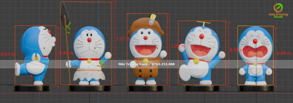 BỘ TƯỢNG HOẠT HÌNH DOREMON