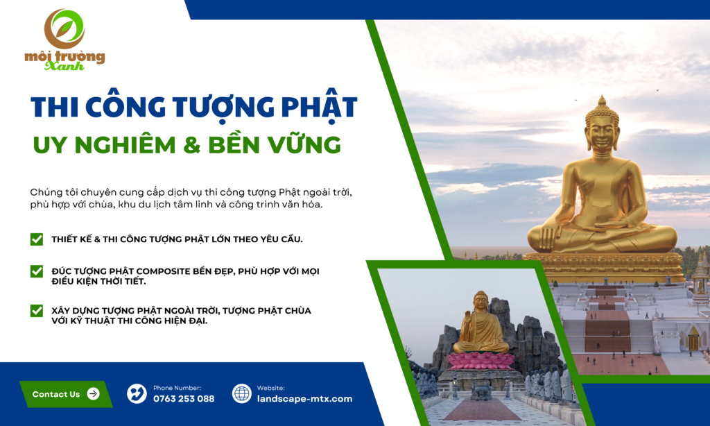 Dịch vụ thiết kế & xây dựng Tượng Phật, Tượng Chúa, Tượng Đài chất lượng cao 1 Xây dựng tượng phật