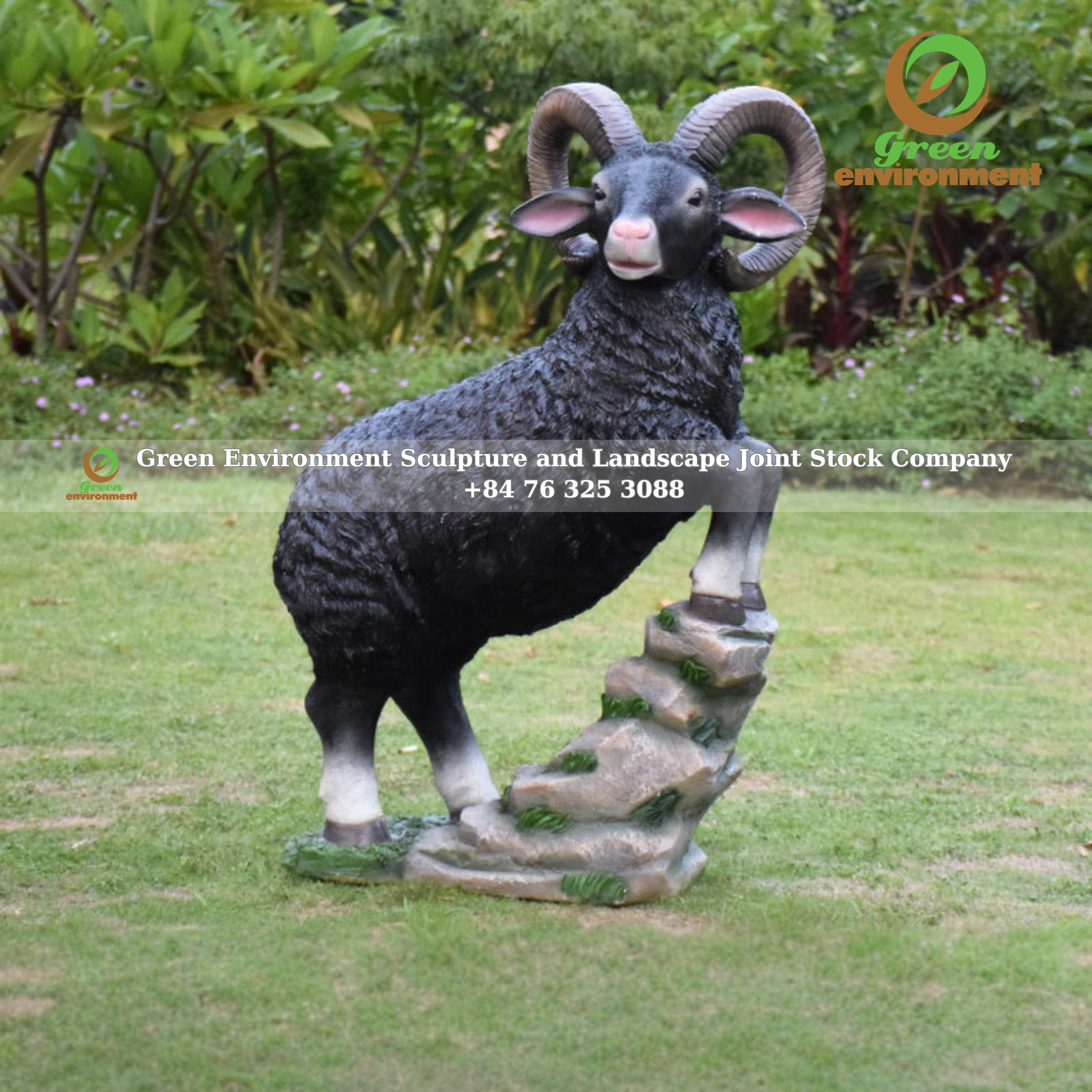 BLACK SHEEP STATUE