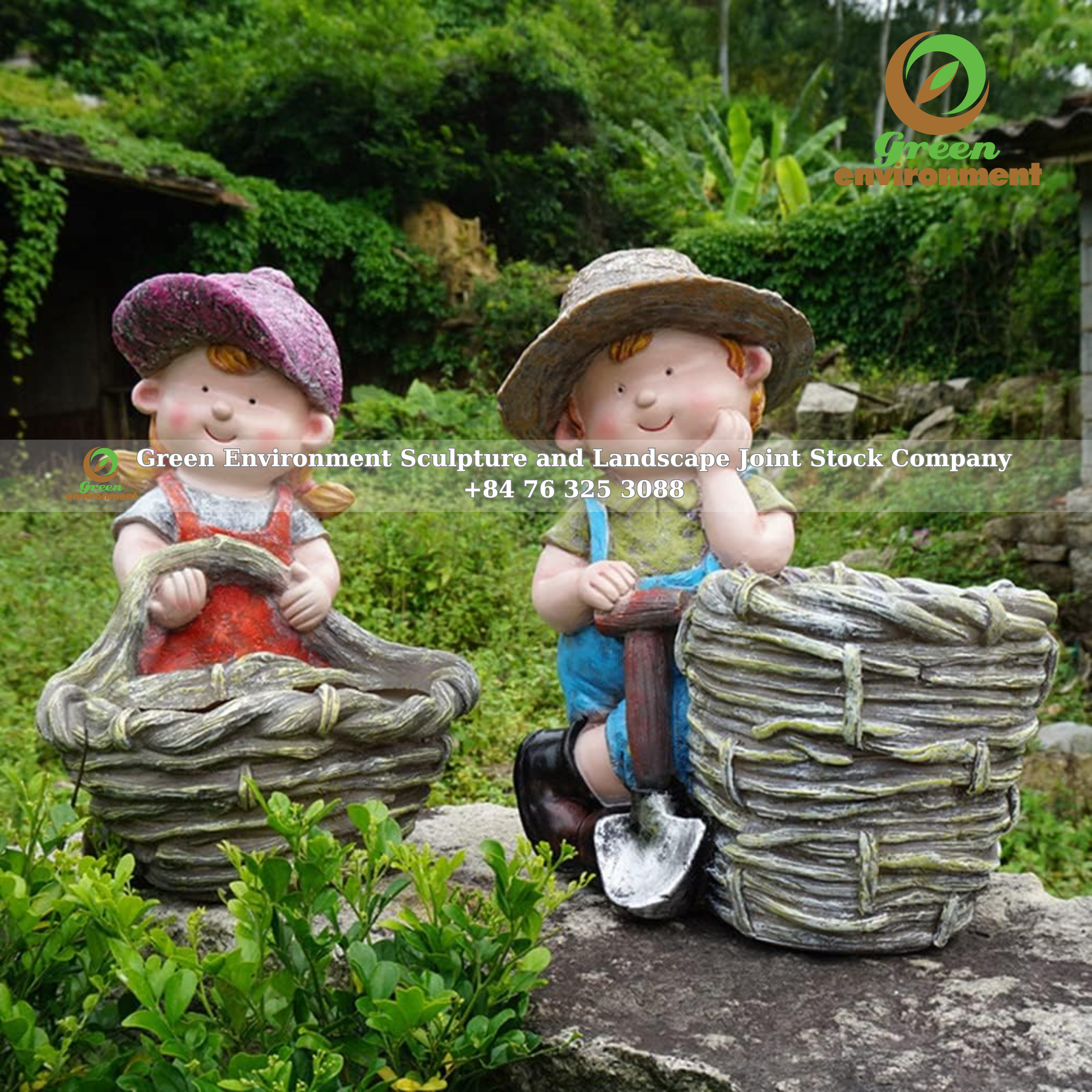 STATUE OF LITTLE GARDENER