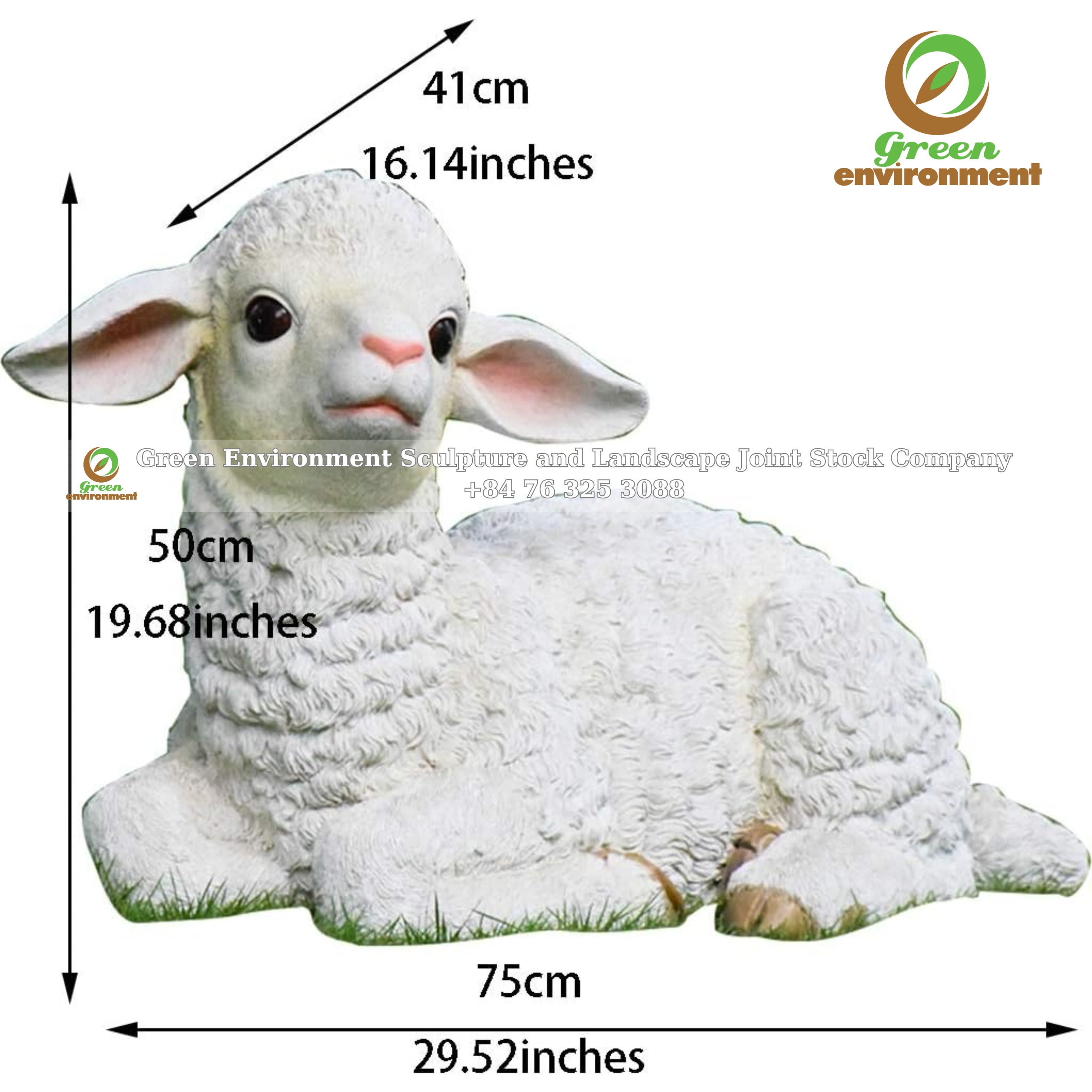White Sheep Statue