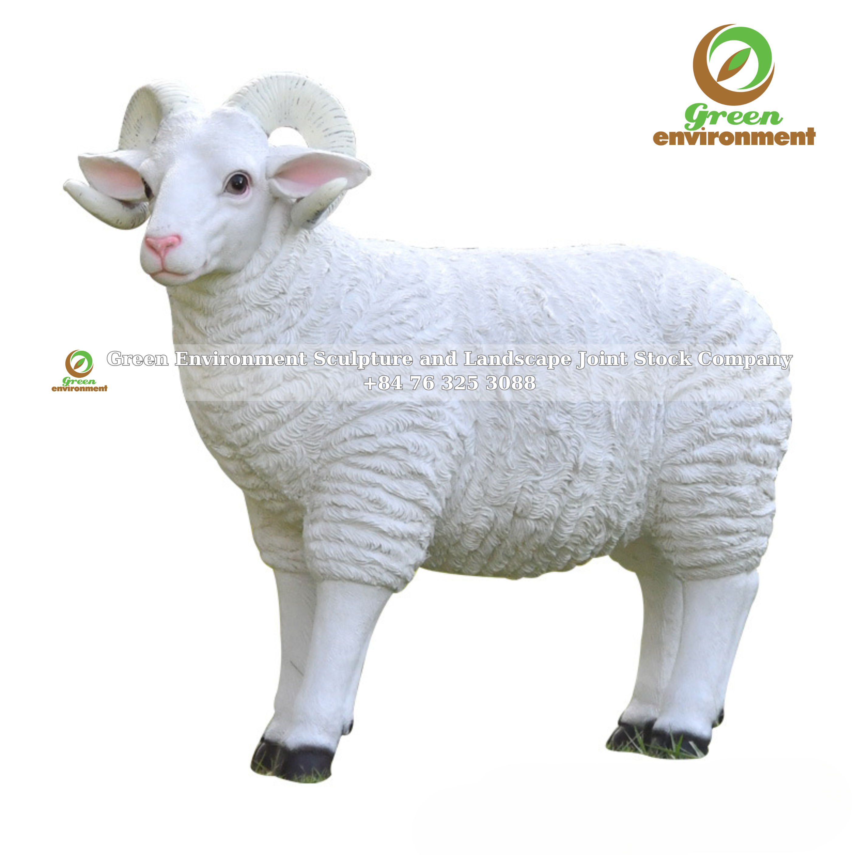 White Sheep Statue