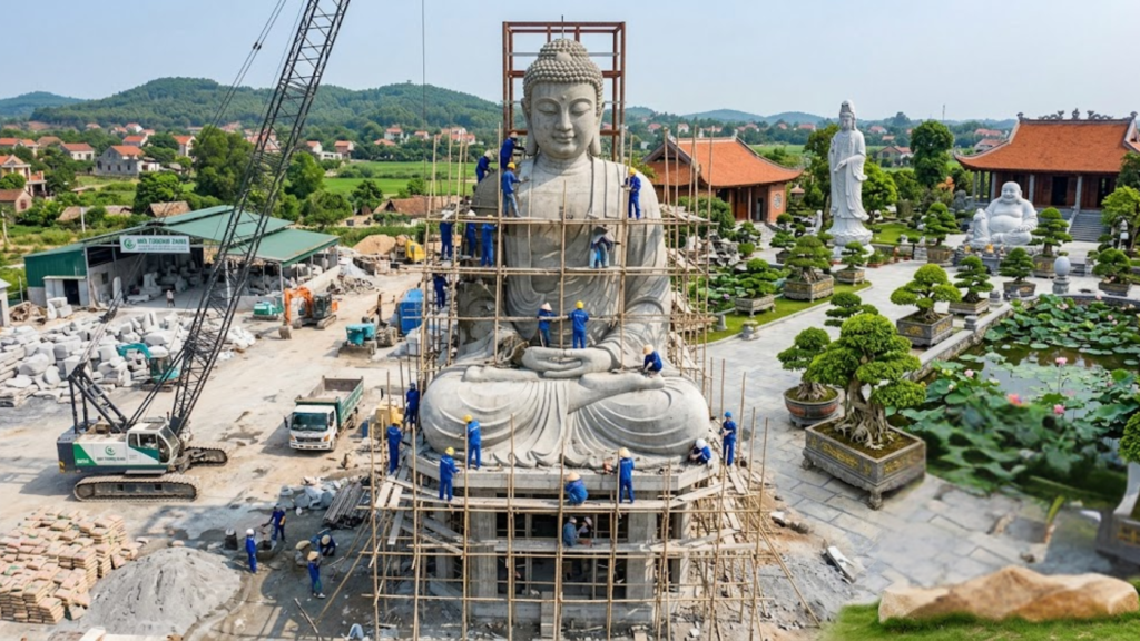 Thi công tượng Phật tại Nam Định – Thiết kế và thi công tượng tâm linh uy tín 4 đơn vị thi công tượng Phật Nam Định