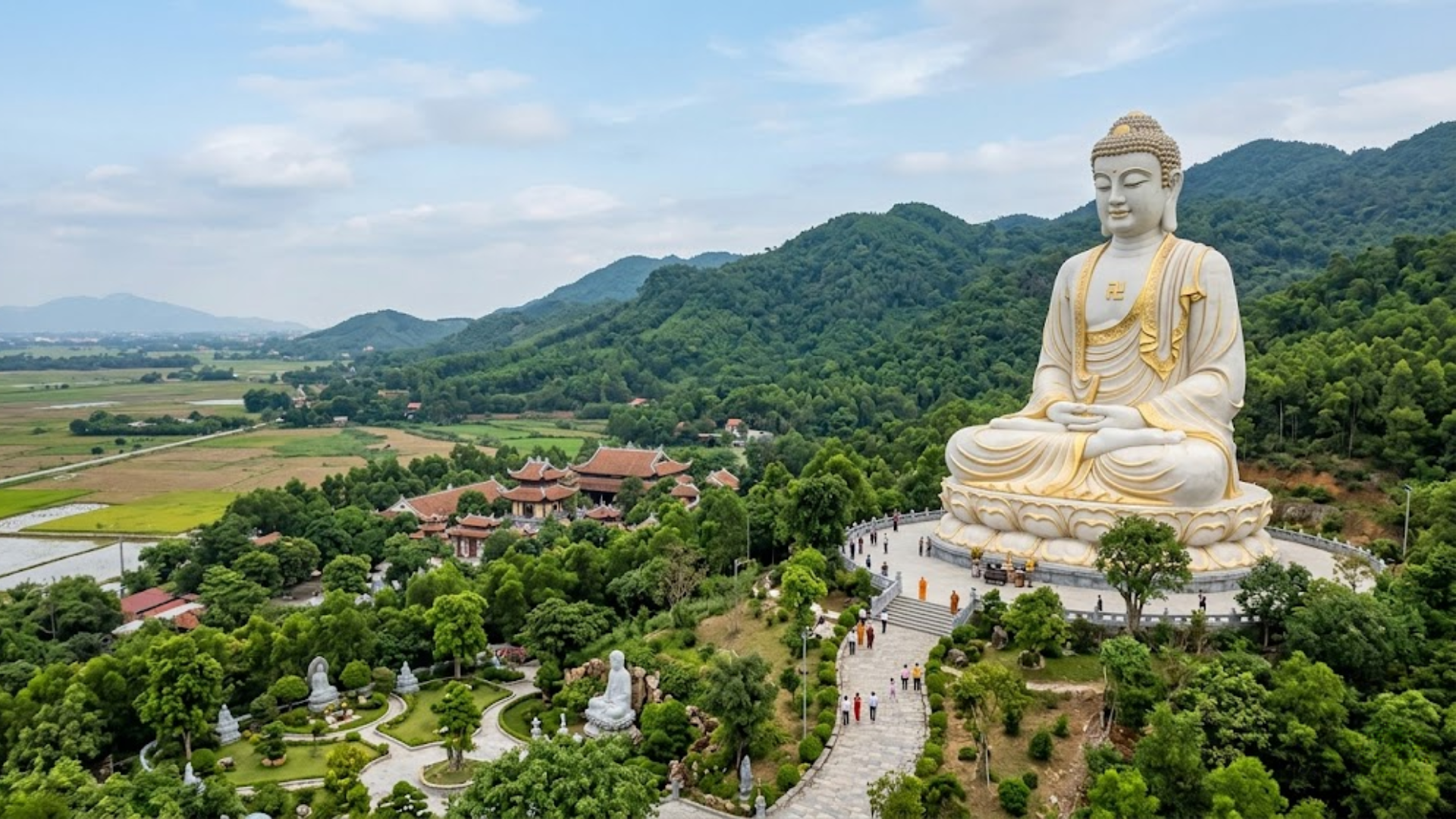 thi công tượng Phật tại Nam Định