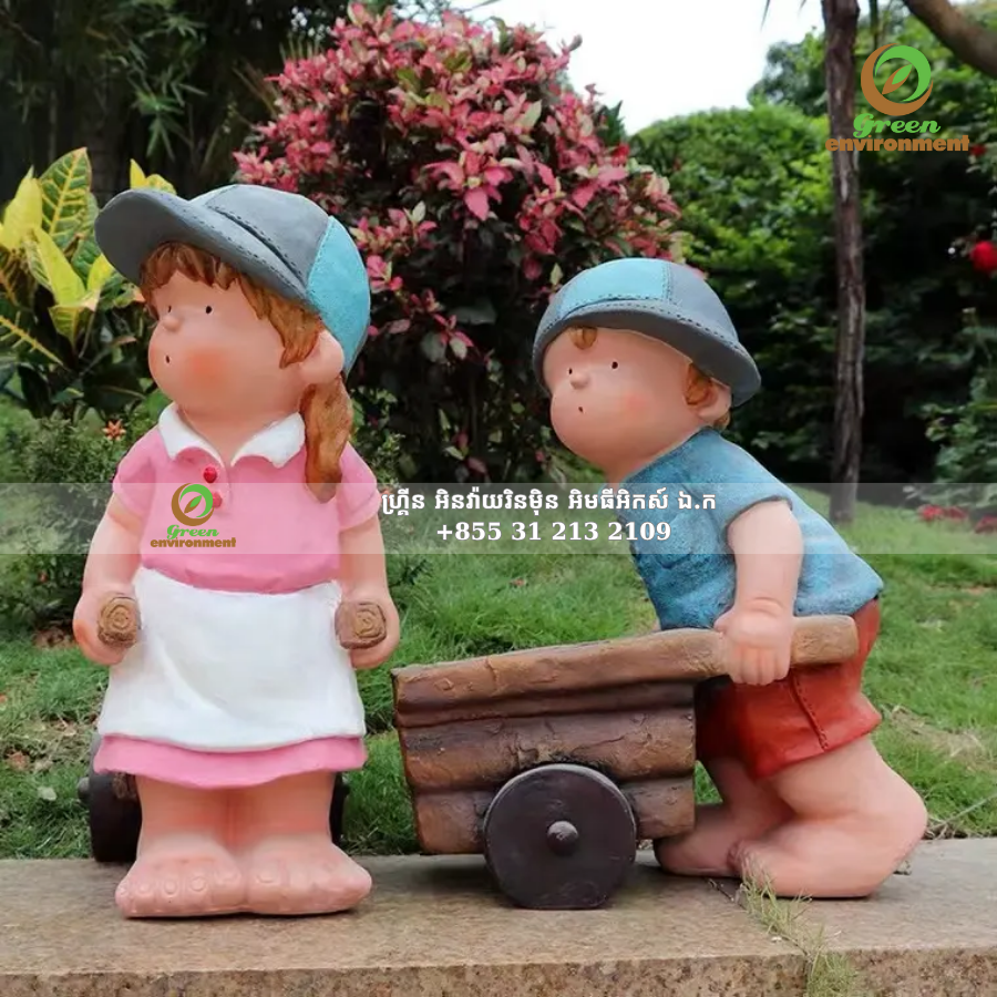 រូបចម្លាក់រទេះរុញទារក