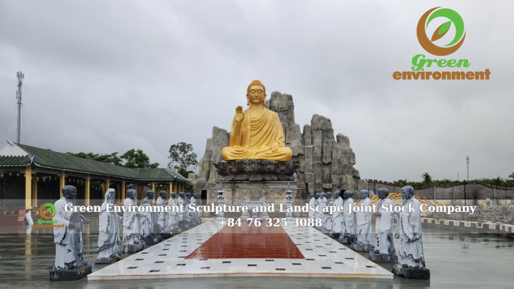 Buddha statue construction