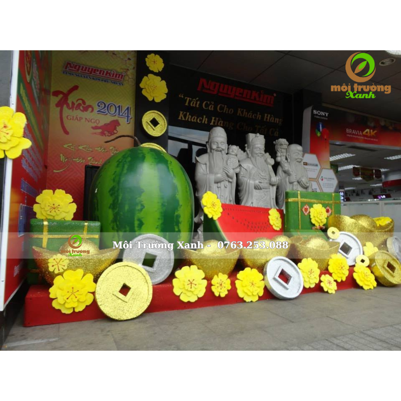 MÔ HÌNH MÚT XỐP MÂM NGŨ QUẢ