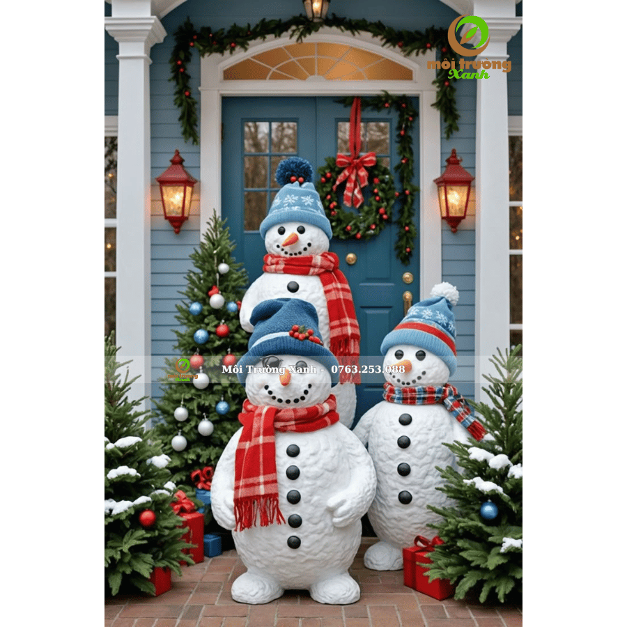 MÔ HÌNH NGƯỜI TUYẾT BẰNG MÚT XỐP