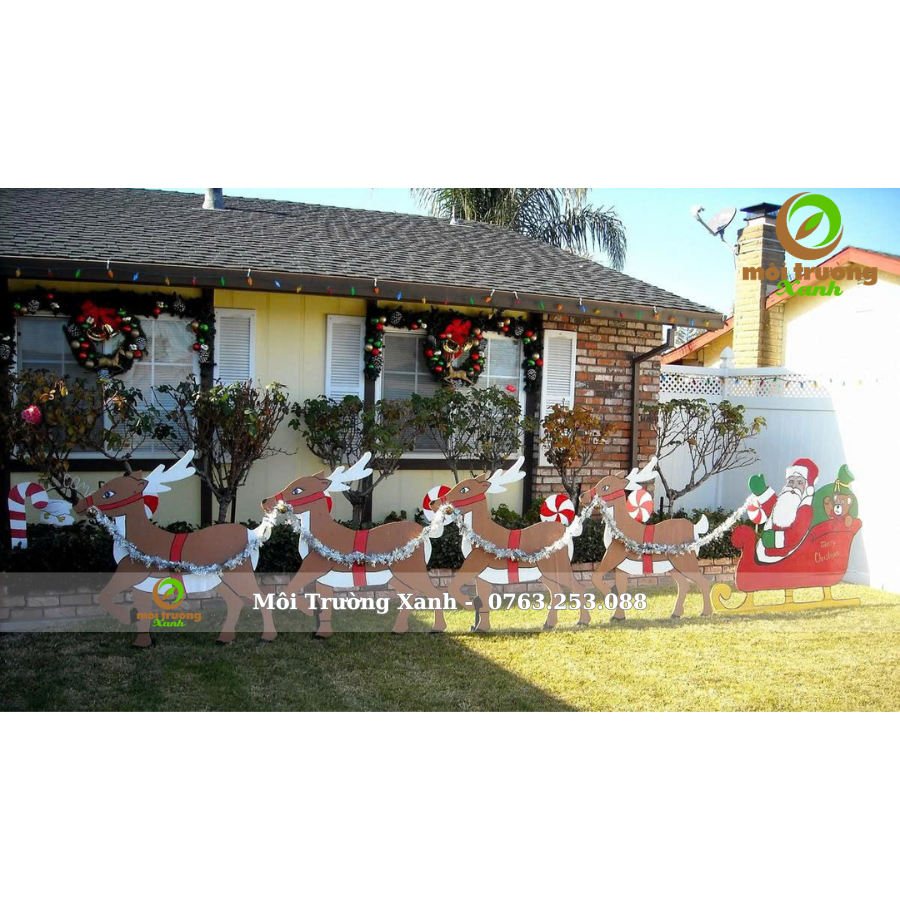 MÔ HÌNH TRANG TRÍ NOEL GIẤY CARTON