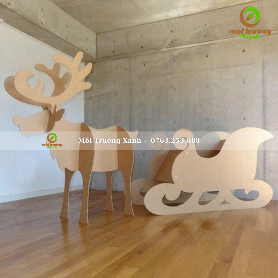 MÔ HÌNH TRANG TRÍ NOEL GIẤY CARTON