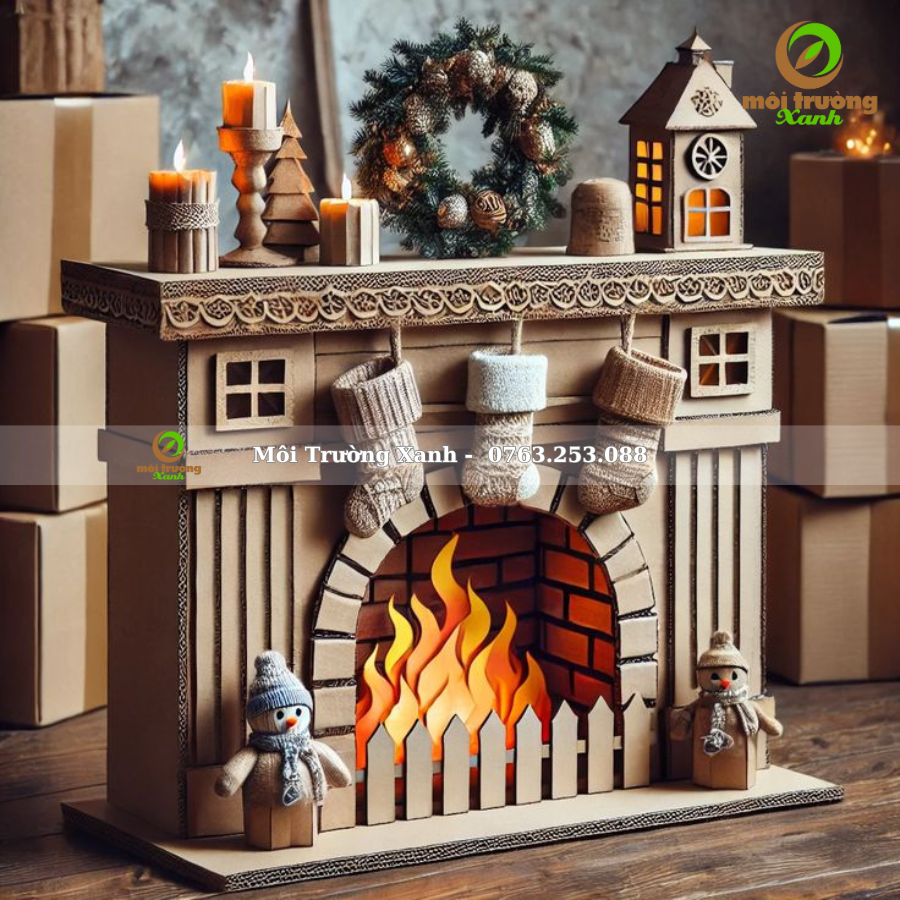 MÔ HÌNH TRANG TRÍ NOEL GIẤY CARTON