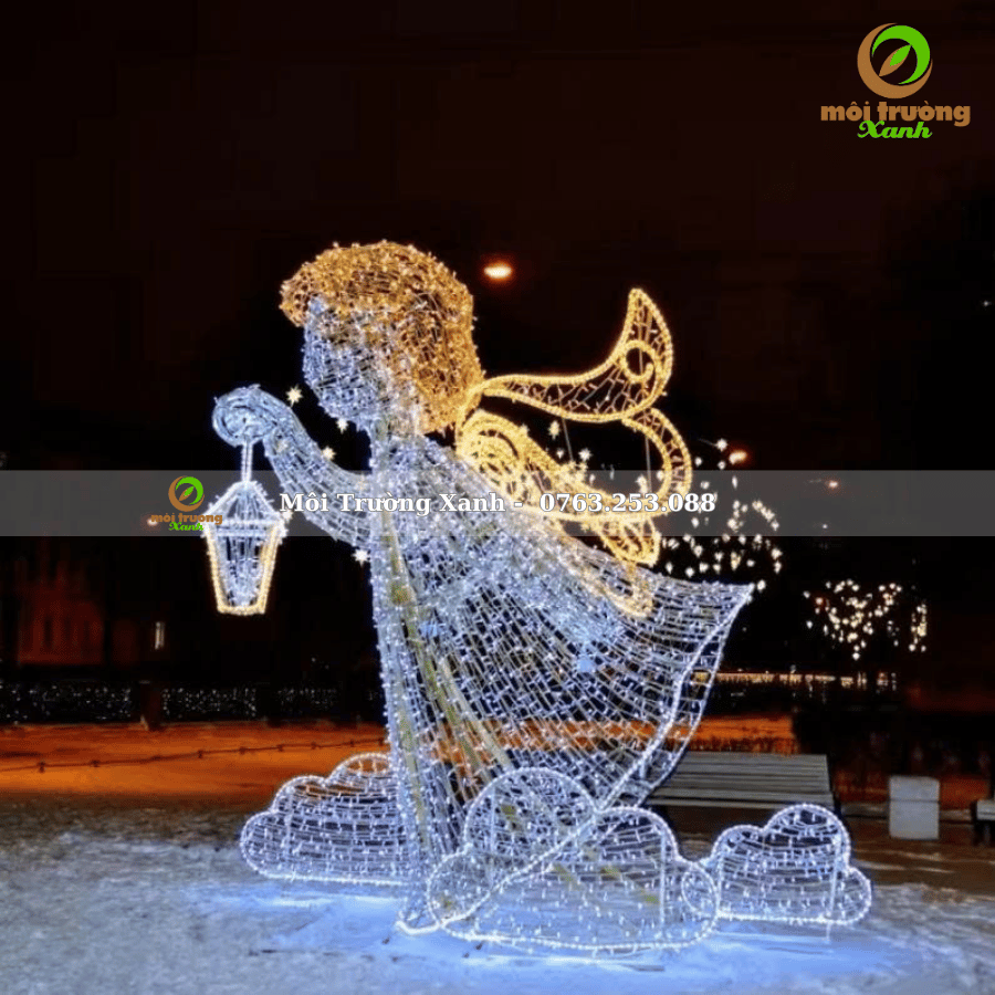 MÔ HÌNH TRANG TRÍ NOEL QUẤN ĐÈN LED