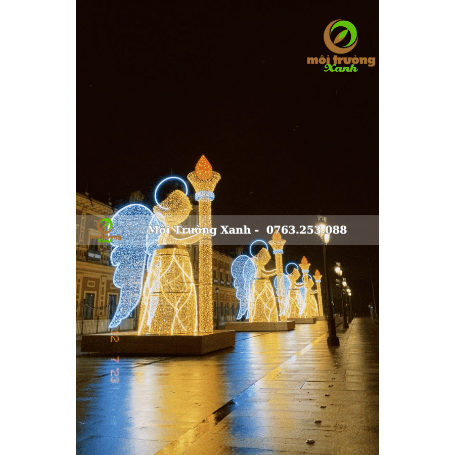 MÔ HÌNH TRANG TRÍ NOEL QUẤN ĐÈN LED