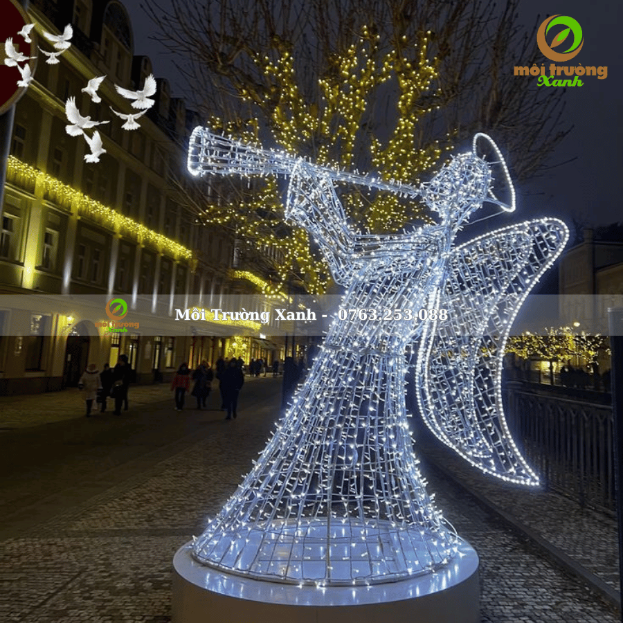 MÔ HÌNH TRANG TRÍ NOEL QUẤN ĐÈN LED