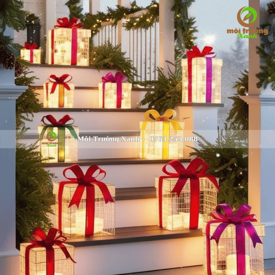 MÔ HÌNH TRANG TRÍ NOEL QUẤN ĐÈN LED