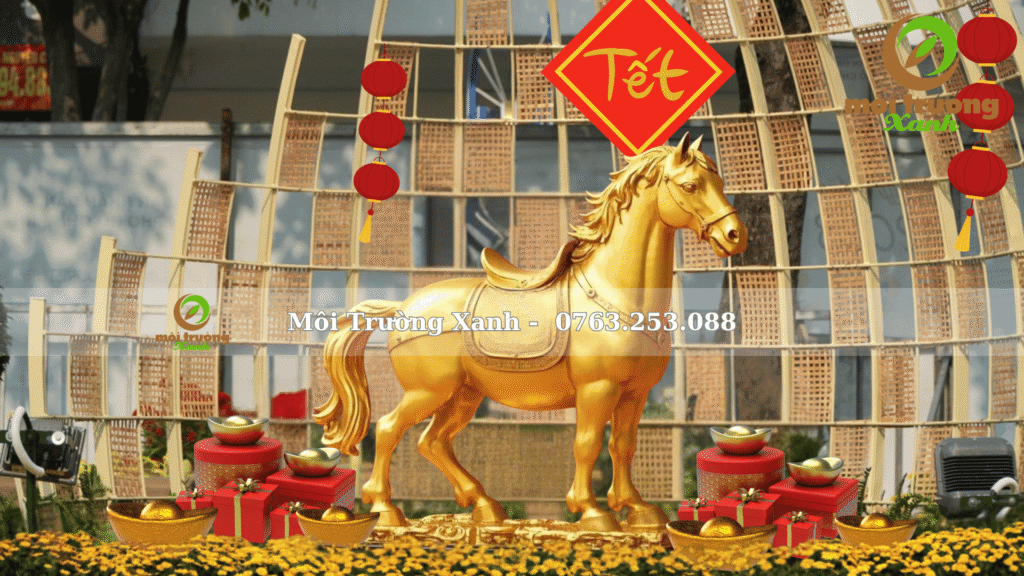 TRANG TRÍ CẢNH QUAN TẾT NGOÀI TRỜI