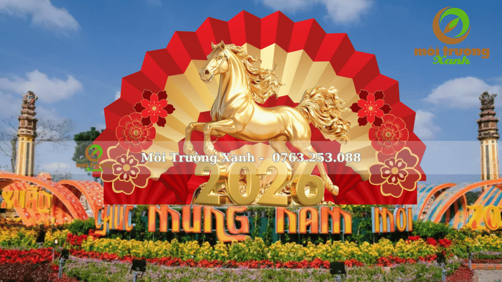 TRANG TRÍ CẢNH QUAN TẾT NGOÀI TRỜI