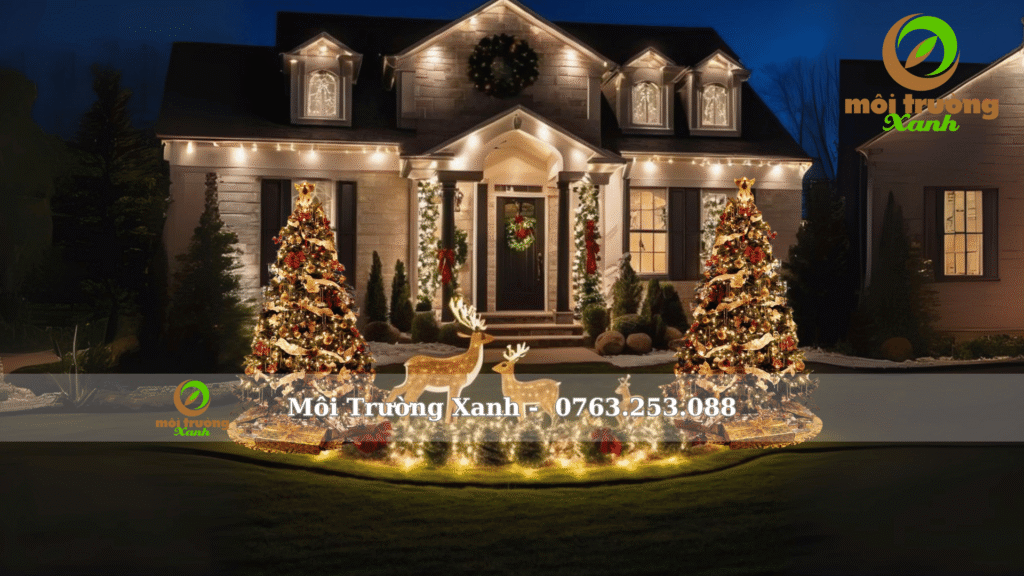 TRANG TRÍ GIÁNG SINH NGOÀI TRỜI 