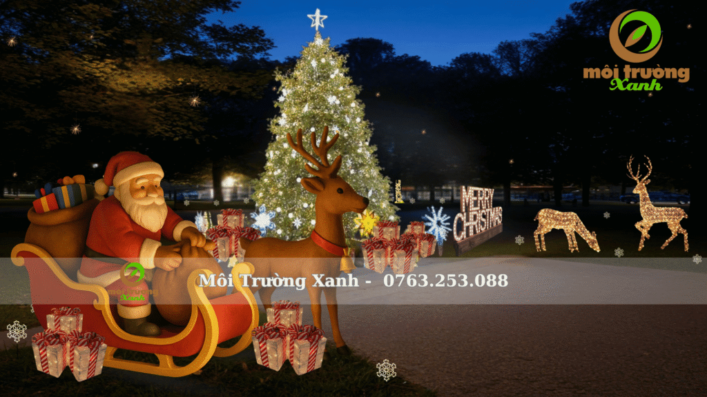 TRANG TRÍ GIÁNG SINH NGOÀI TRỜI 