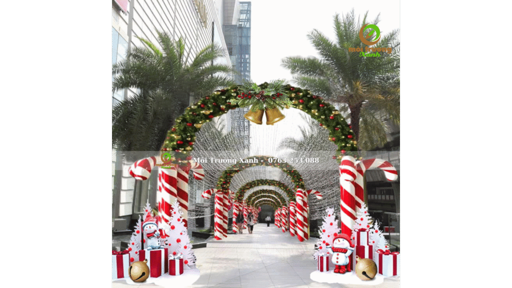 TRANG TRÍ GIÁNG SINH NGOÀI TRỜI 