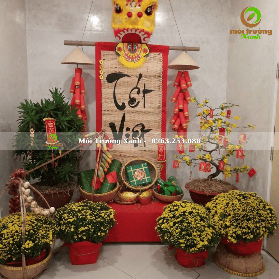 TRANG TRÍ TIỂU CẢNH TẾT TRONG NHÀ