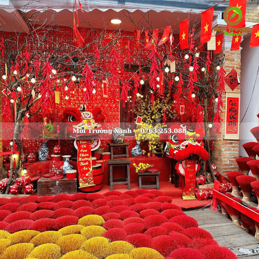 TRANG TRÍ TIỂU CẢNH TẾT TRONG NHÀ