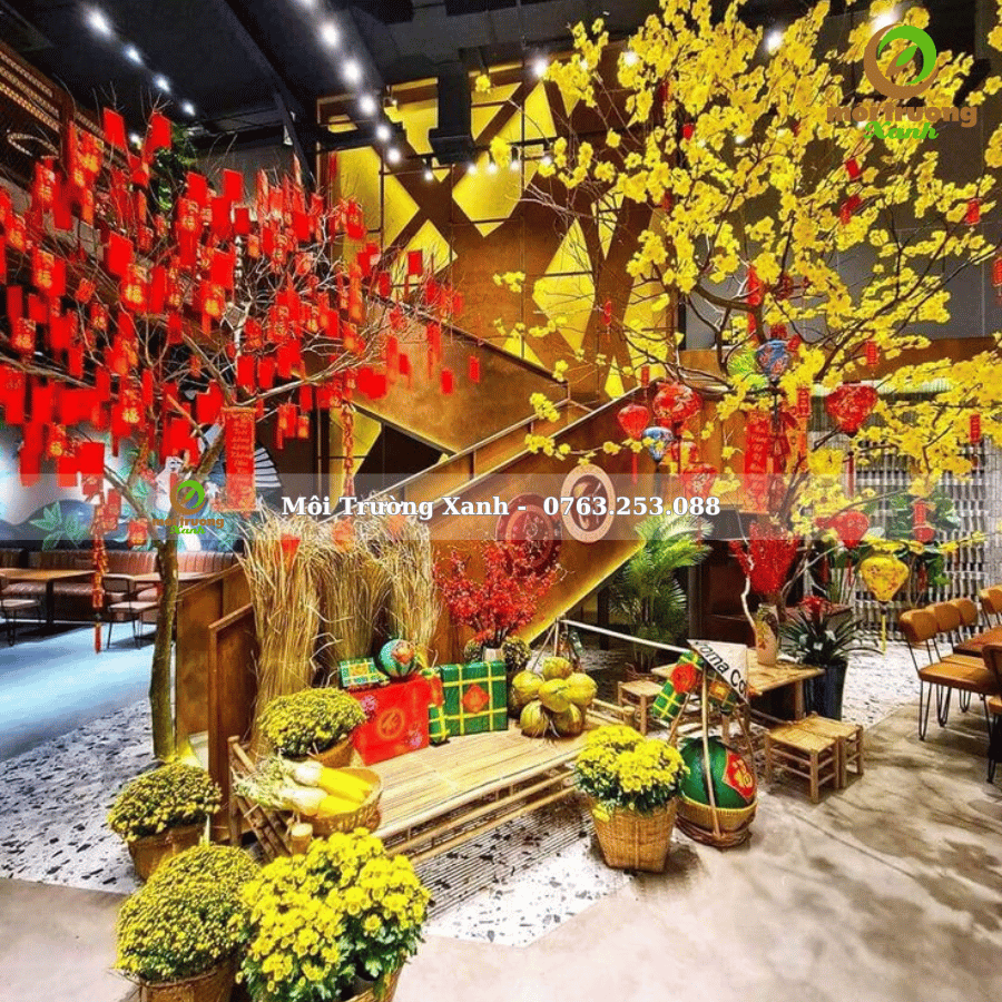 TRANG TRÍ TIỂU CẢNH TẾT TRONG NHÀ