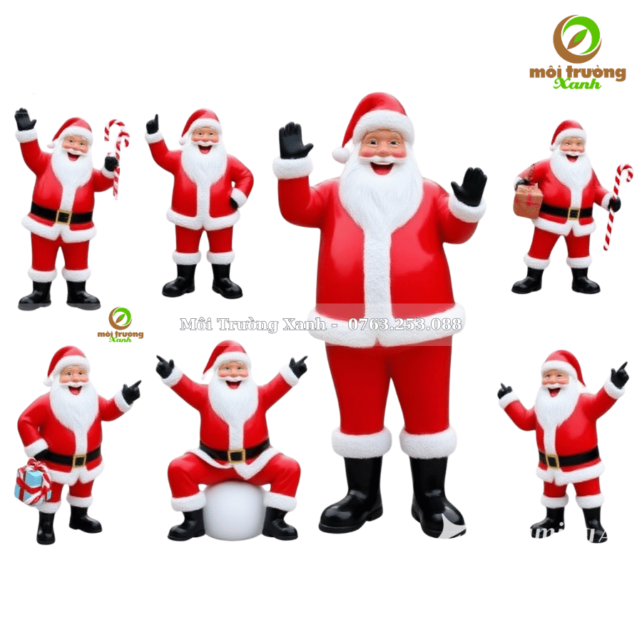mô hình mút xốp ông già noel (1)