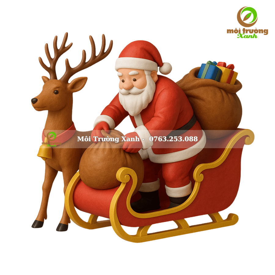 mô hình mút xốp ông già noel (1)