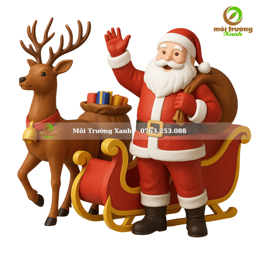 mô hình mút xốp ông già noel (1)