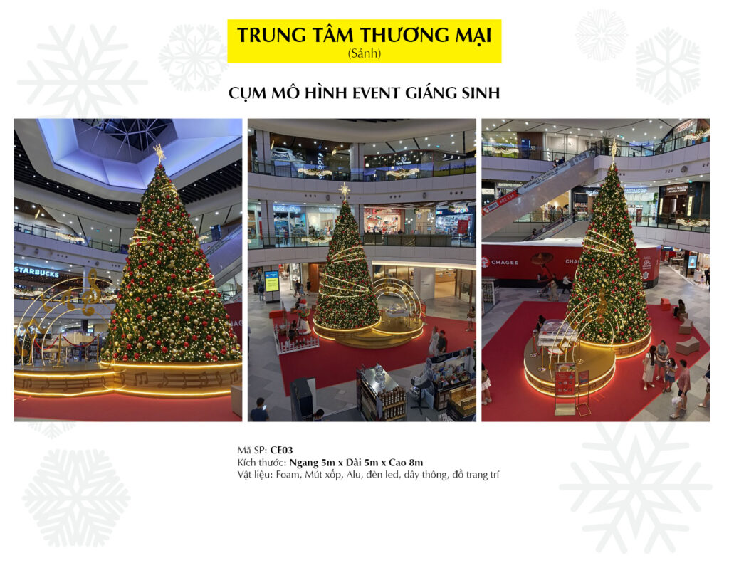 trang trí Noel – Tết trung tâm thương mại