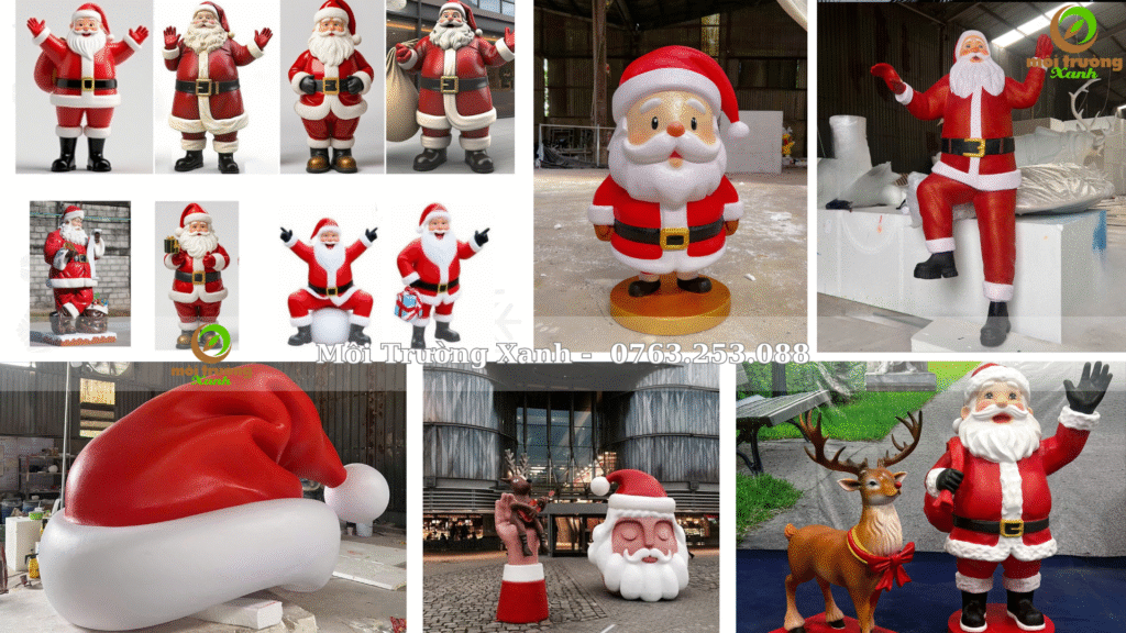 Tượng xốp ông già Noel