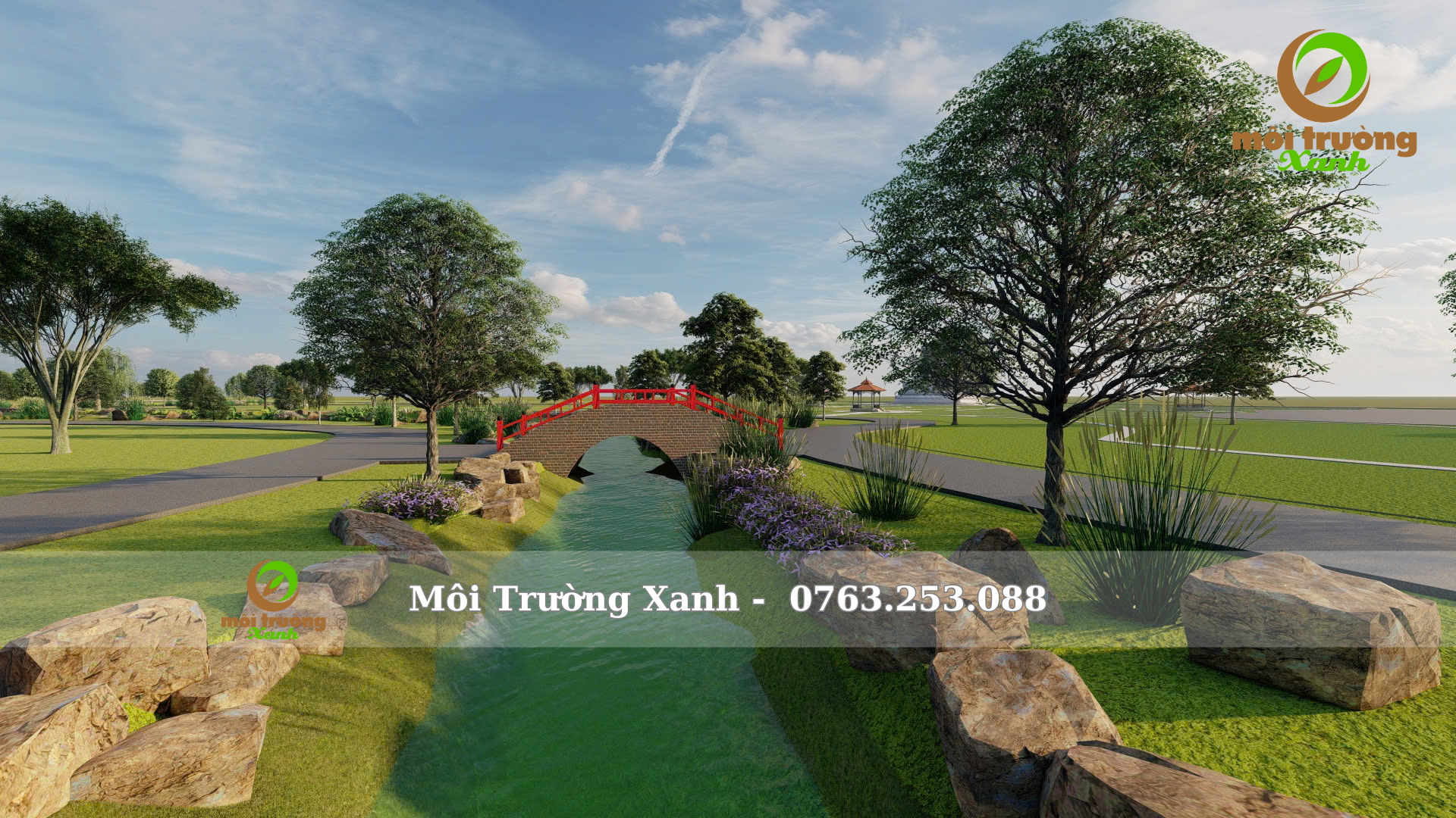 SUỐI NHÂN TẠO TẠI CÔNG VIÊN NGHĨA TRANG 