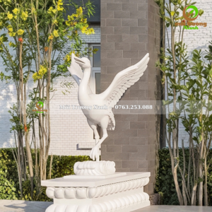 tượng hạc xi măng