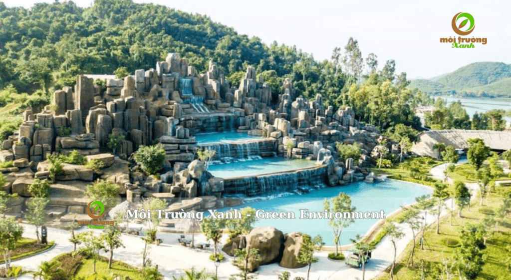 thi công núi thác cảnh quan