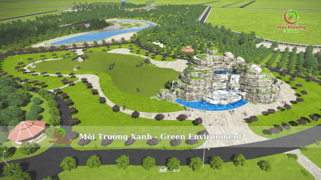 báo giá thi công núi thác nhân tạo