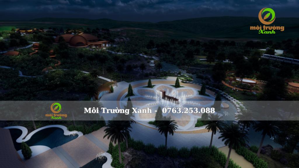 giá làm cảnh quan resort