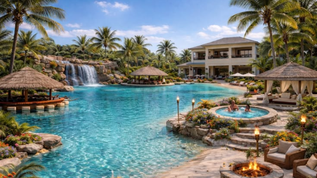 Thi Công Cảnh Quan Resort Gồm Những Gì? Các Hạng Mục Quan Trọng Cần Biết 4 thi công cảnh quan khu du lịch
